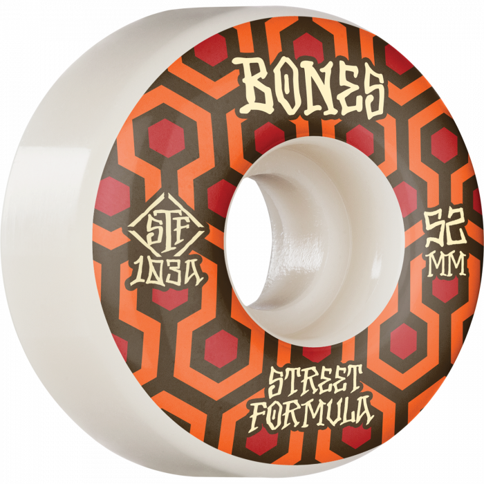 BONES STF V2 RETROS 52mm 103a WHT/RED