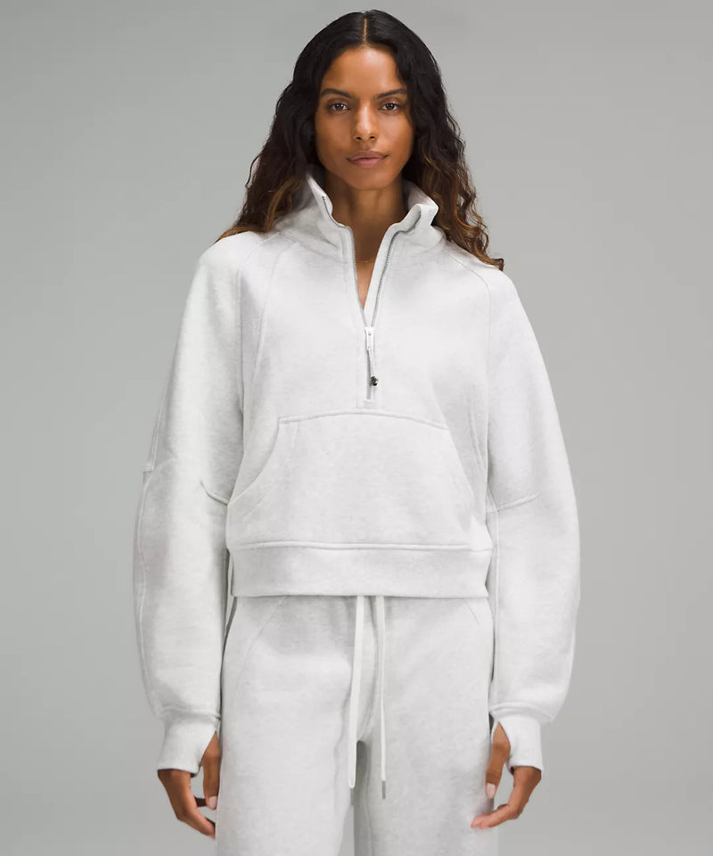 Scuba Oversized Funnel Neck Half Zip