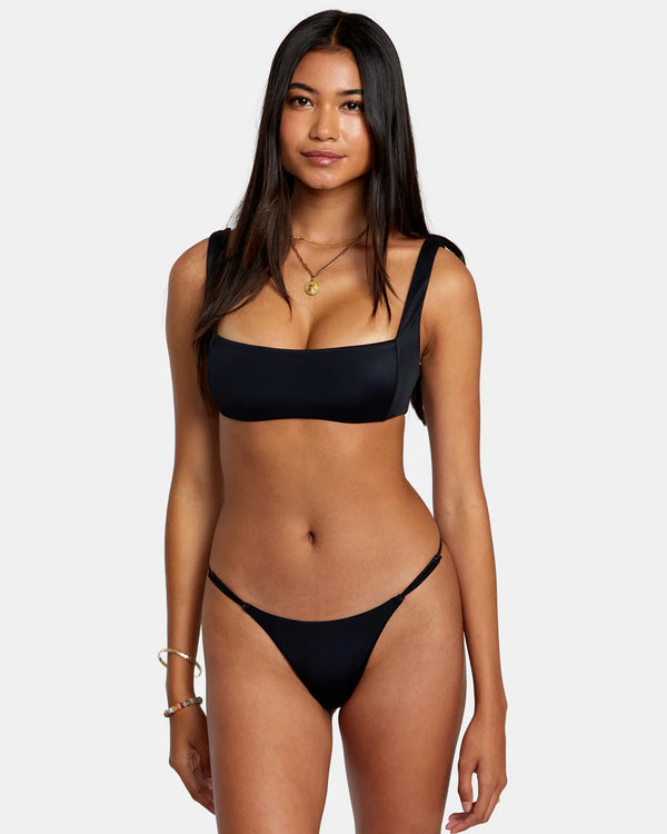 Solid Square Bralette Bikini Top